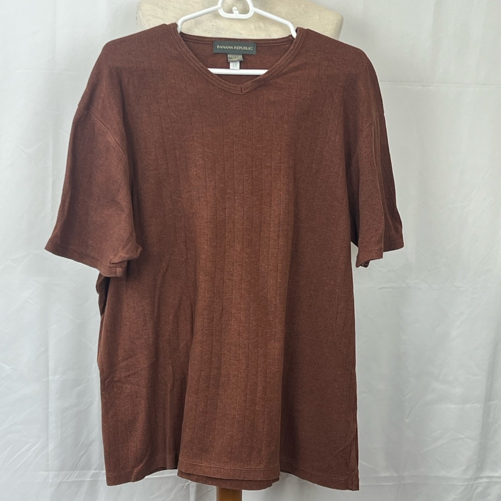 Men’s Banana Republic Brown Crewneck TShirt Size XL 100% Cotton $17